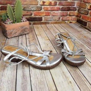 Born Sandals Metallic Silver 10